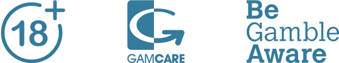 Biểu tượng 18+, GamCare và BeGambleAware khuyến nghị chơi có trách nhiệm